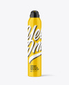 Glossy Aerosol Bottle Mockup