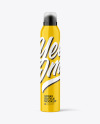 Glossy Aerosol Bottle Mockup