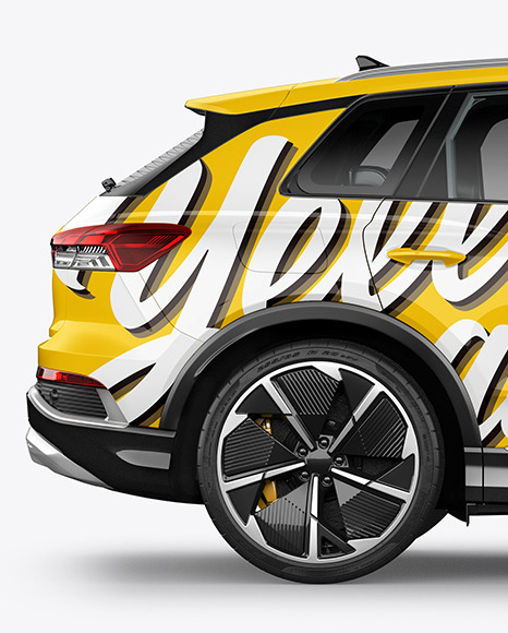 Electric Crossover SUV Mockup - Side View