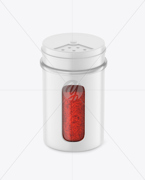 Matte Spice Jar w/ Paprika Mockup