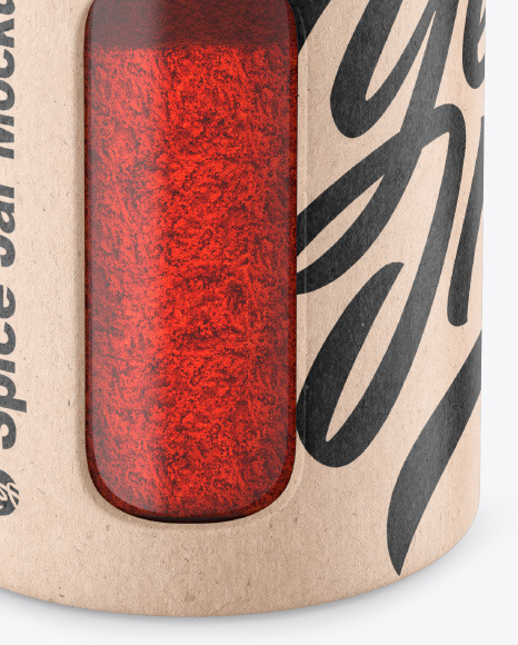 Matte Spice Jar w/ Paprika Mockup