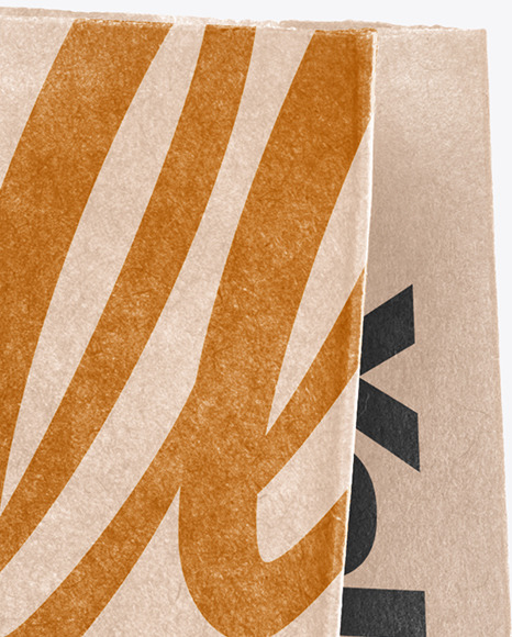 Kraft Paper Shpping Bag Mockup
