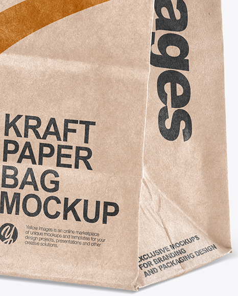 Kraft Paper Shpping Bag Mockup