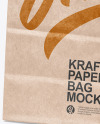 Kraft Paper Shpping Bag Mockup
