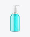 Color Liquid Cosmetic Bottle with Pump Mockup Color Liquid Cosmetic Bottle with Pump Mockup