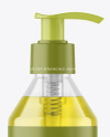 Color Liquid Cosmetic Bottle with Pump Mockup Color Liquid Cosmetic Bottle with Pump Mockup