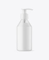 Frosted Liquid Soap Cosmetic Bottle with Pump Mockup