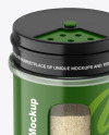 Glossy Spice Jar w/ Granulated Garlic Mockup