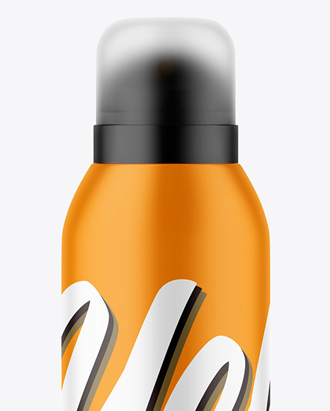 Matte Aerosol Bottle Mockup