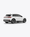 Electric Crossover SUV Mockup - Back Half Side View