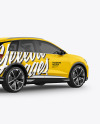 Electric Crossover SUV Mockup - Back Half Side View