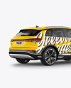 Electric Crossover SUV Mockup - Back Half Side View