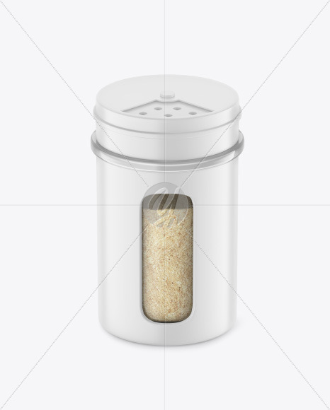 Matte Spice Jar w/ Granulated Garlic Mockup