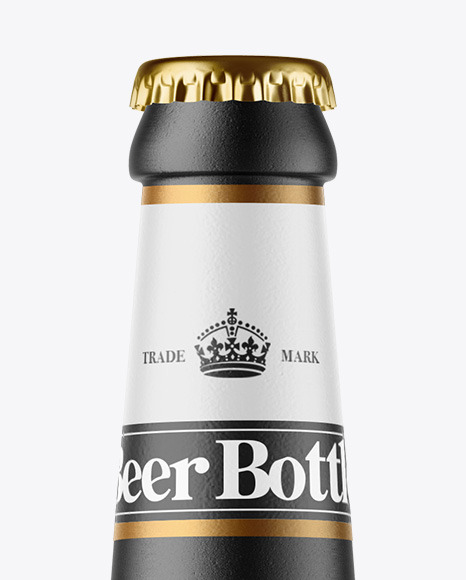 Ceramic Beer Bottle Mockup