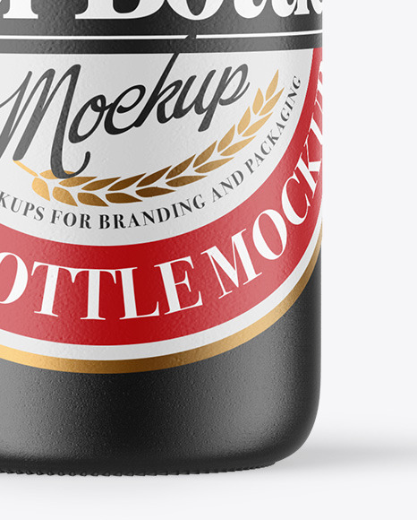 Ceramic Beer Bottle Mockup