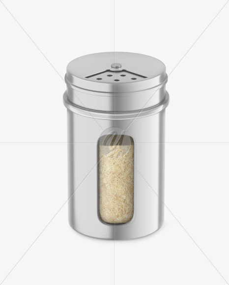 Metallic Spice Jar w/ Granulated Garlic Mockup