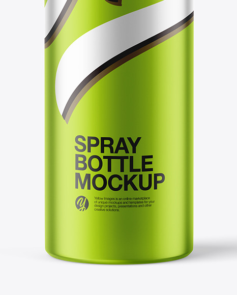 Metallic Aerosol Bottle Mockup