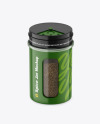 Glossy Spice Jar w/ Black Pepper Mockup