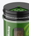 Glossy Spice Jar w/ Black Pepper Mockup