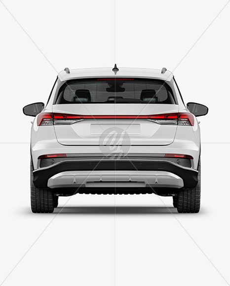 Electric Crossover SUV Mockup - Back View