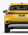 Electric Crossover SUV Mockup - Back View