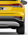 Electric Crossover SUV Mockup - Back View