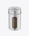 Metallic Spice Jar w/ Black Pepper Mockup