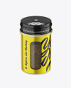 Metallic Spice Jar w/ Black Pepper Mockup