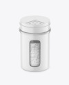 Matte Spice Jar w/ Salt Mockup