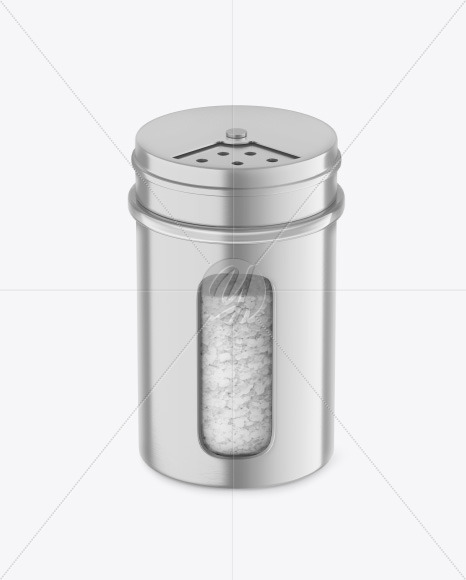 Metallic Spice Jar w/ Salt Mockup