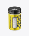 Metallic Spice Jar w/ Salt Mockup