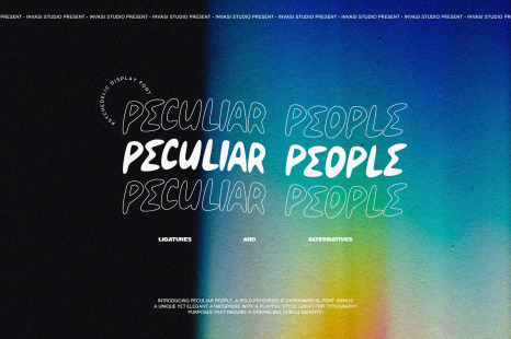 Peculiar People - Psychedelic - Trippy font