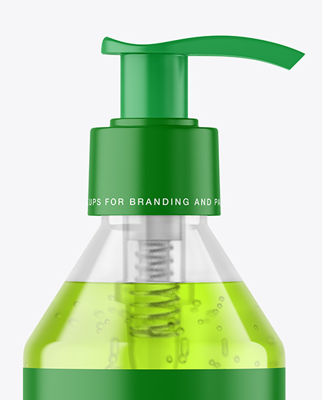 Color Liquid Cosmetic Bottle with Pump Mockup Color Liquid Cosmetic Bottle with Pump Mockup