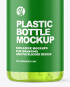 Color Liquid Cosmetic Bottle with Pump Mockup