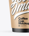 Kraft Coffee Cup w/ Splash Mockup