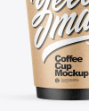 Kraft Coffee Cup w/ Splash Mockup