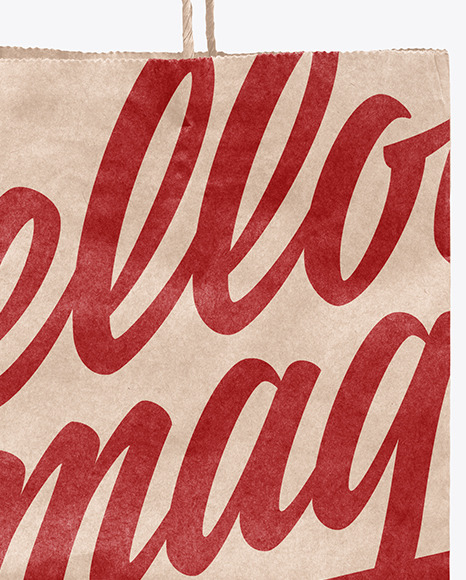 Kraft Paper Shopping Bag Mockup