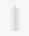 Glossy Plastic Sport Bottle Mockup