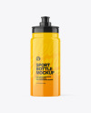 Glossy Plastic Sport Bottle Mockup