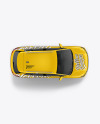 Electric Crossover SUV Mockup - Top View