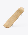 Light Wood Skateboard Mockup