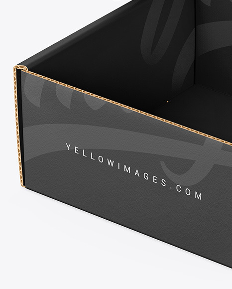 Opened Paper Mailing Box Mockup