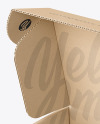 Opened Kraft Paper Mailing Box Mockup