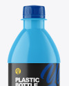 Glossy Plastic Bottle Mockup