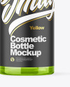 Colored Cosmetic Bottle with Pump Mockup