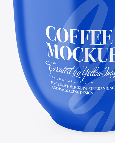 Glossy Coffee Cup Mockup