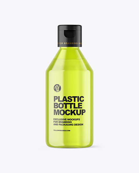 Color Plastic Cosmetic Bottle Mockup Color Plastic Cosmetic Bottle Mockup