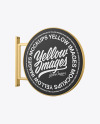 Metallic Signboard Mockup