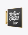 Metallic Signboard Mockup