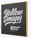 Metallic Signboard Mockup